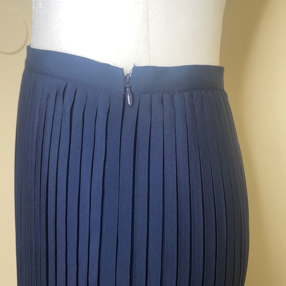 IRIS & INK BLACK/BLUE PLEATED SKIRT - Picture 3 of 7